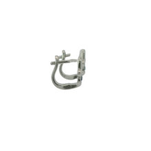 Load image into Gallery viewer, CUBIC ZIRCONIA STERLING SILVER EARRINGS (HAMSA HAND)