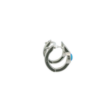 Load image into Gallery viewer, BLUE LAB OPAL STERLING SILVER EARRINGS
