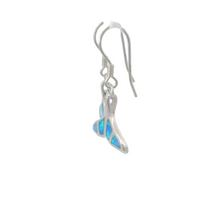Load image into Gallery viewer, BLUE WHALE TAIL OPAL STERLING SILVER EARRINGS