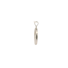Load image into Gallery viewer, BLUE LAB OPAL STERLING SILVER PENDANT (CIRCLE & WAVE)