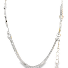 Load image into Gallery viewer, CUBIC ZIRCONIA STERLING SILVER NAUTICAL BRACELET (ANCHOR)