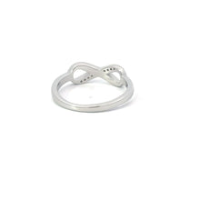 Load image into Gallery viewer, Blue lab opal infinity sterling silver ring