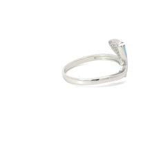 Load image into Gallery viewer, 0109803401 Blue whale tail lab opal sterling silver ring