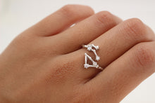 Load image into Gallery viewer, GEMINI ZODIAC CONSTELLATION RING
