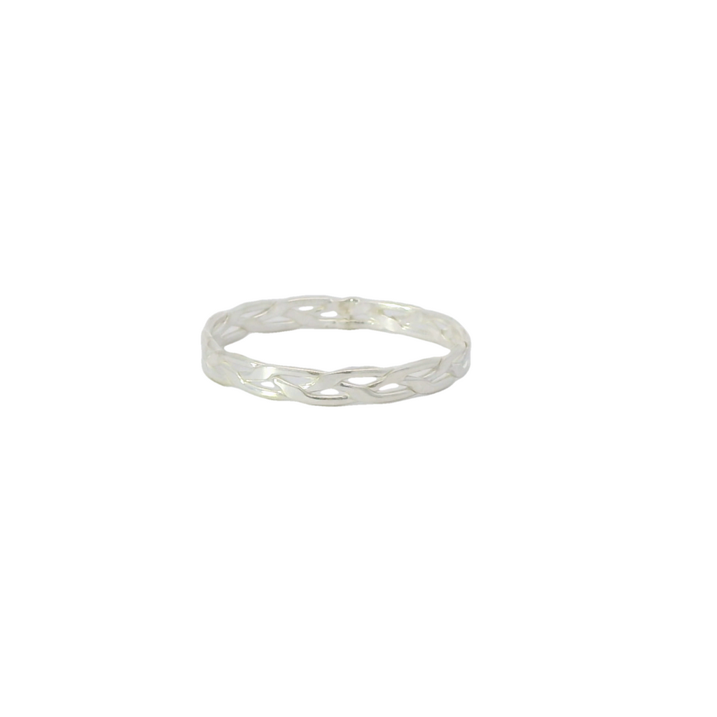 Sterling Silver braided ring