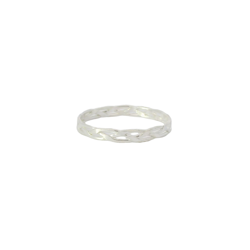 Sterling Silver braided ring