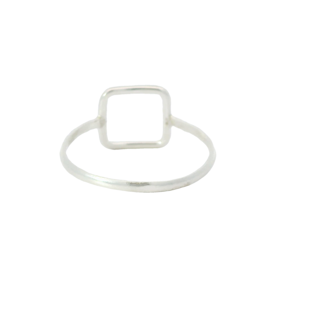 Sterling silver ring (Square)