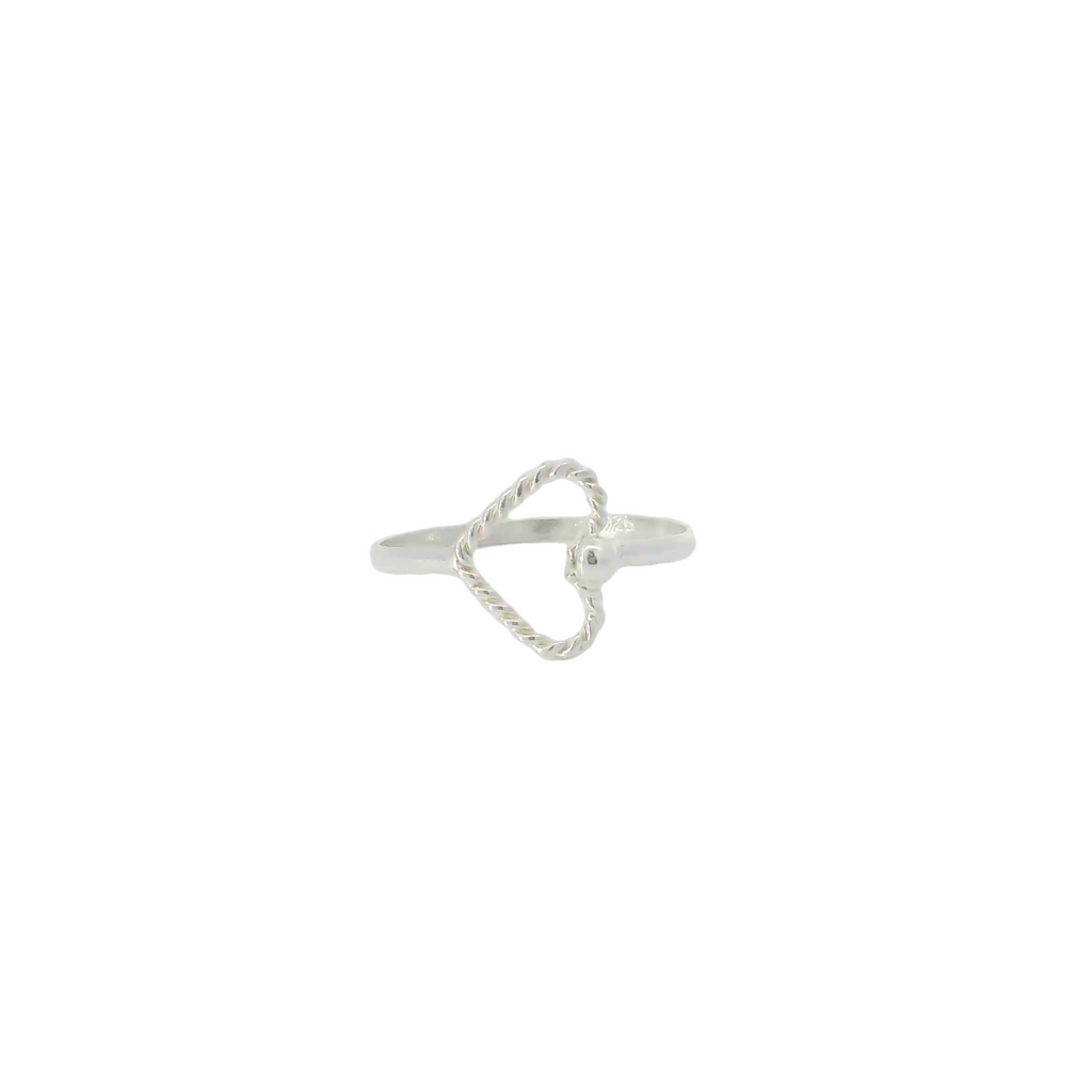 Sterling silver heart ring