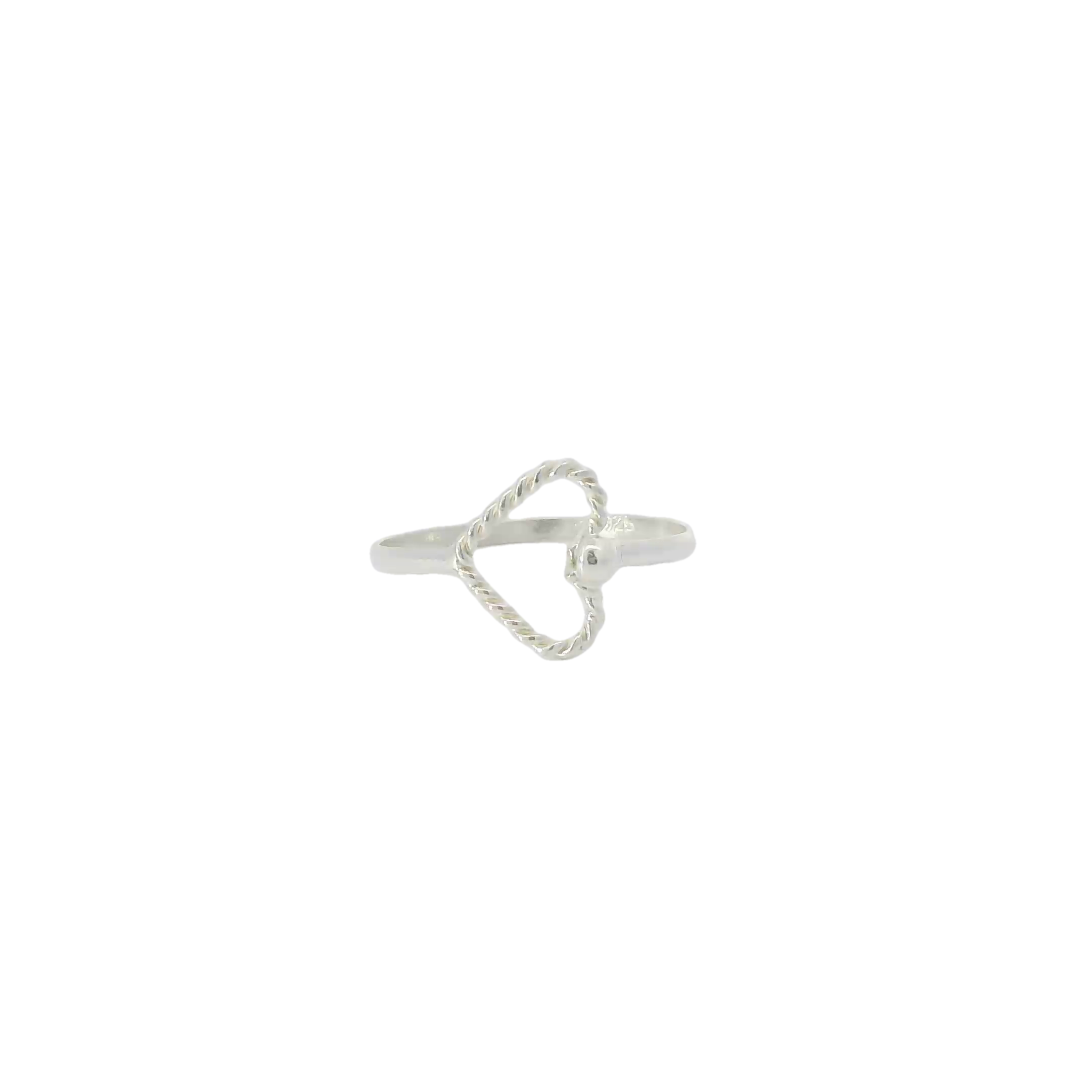 Sterling silver heart ring
