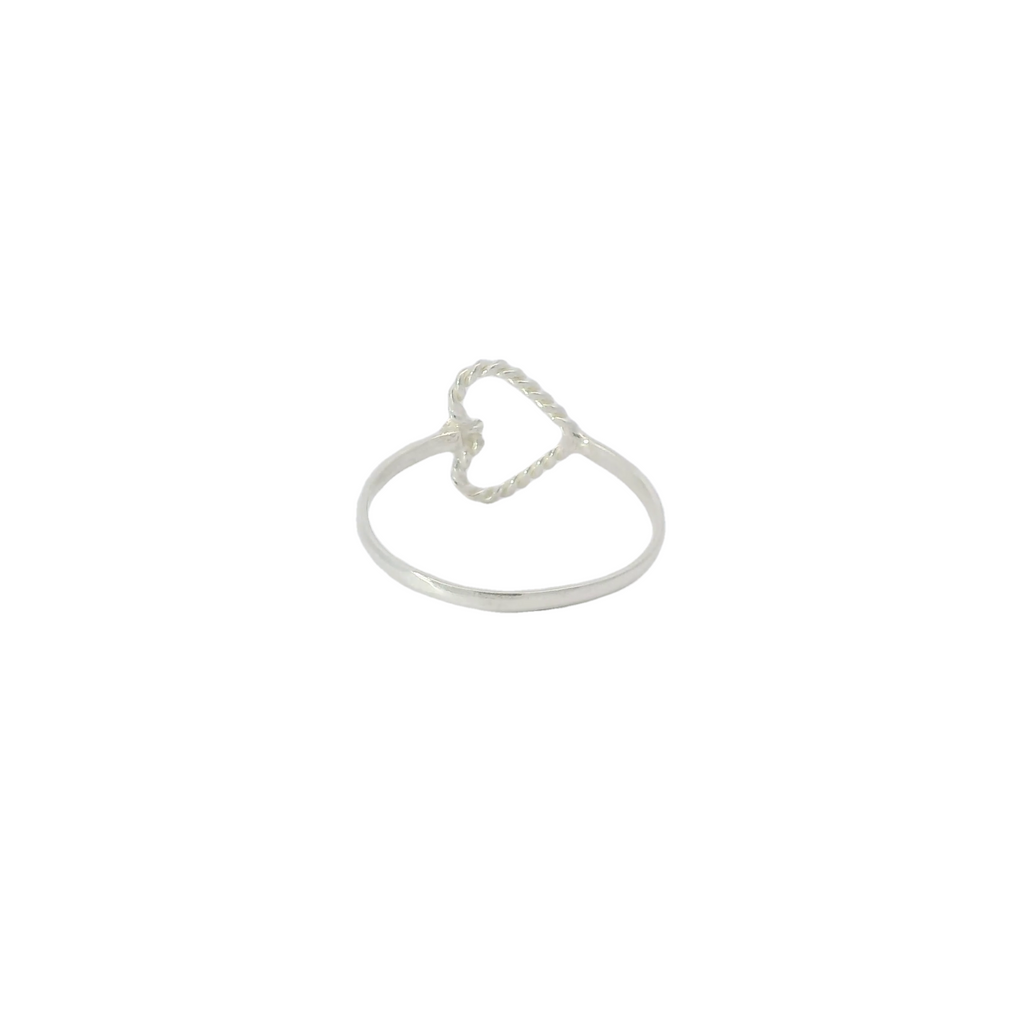 Sterling silver heart ring