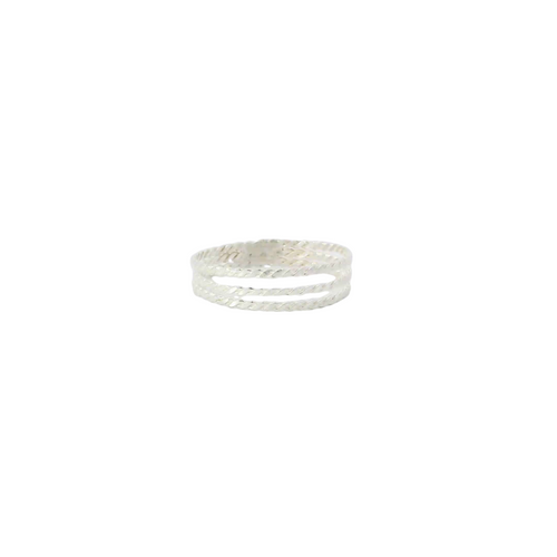 Sterling Silver ring with 3 braided bands