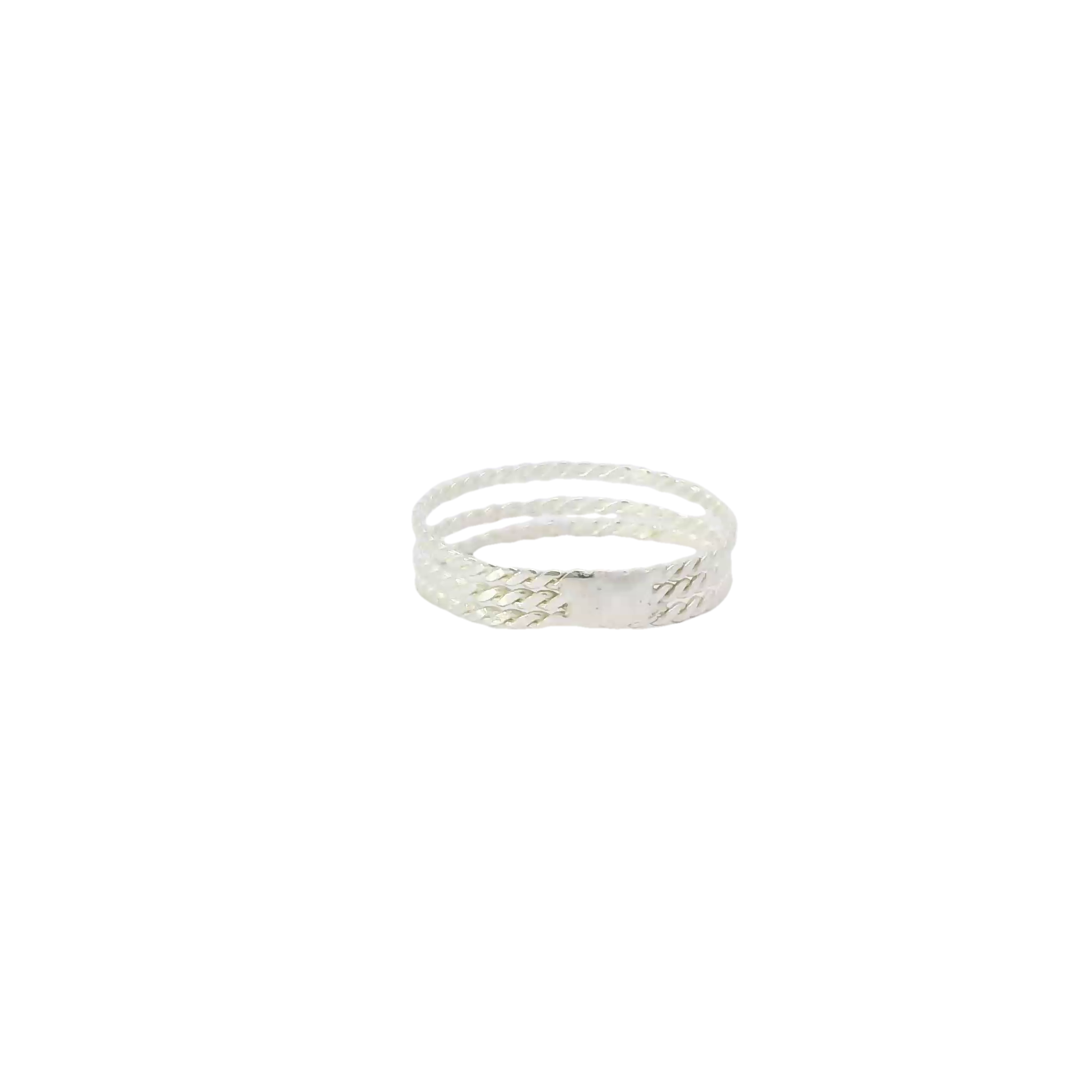 Sterling Silver ring with 3 braided bands