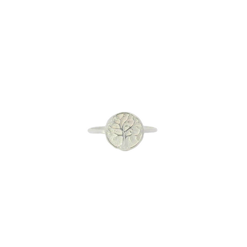 Tree of life sterling silver ring