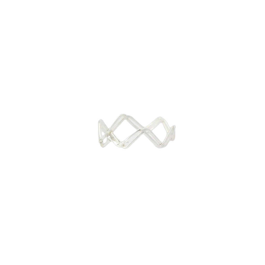 Sterling Silver Wave ring