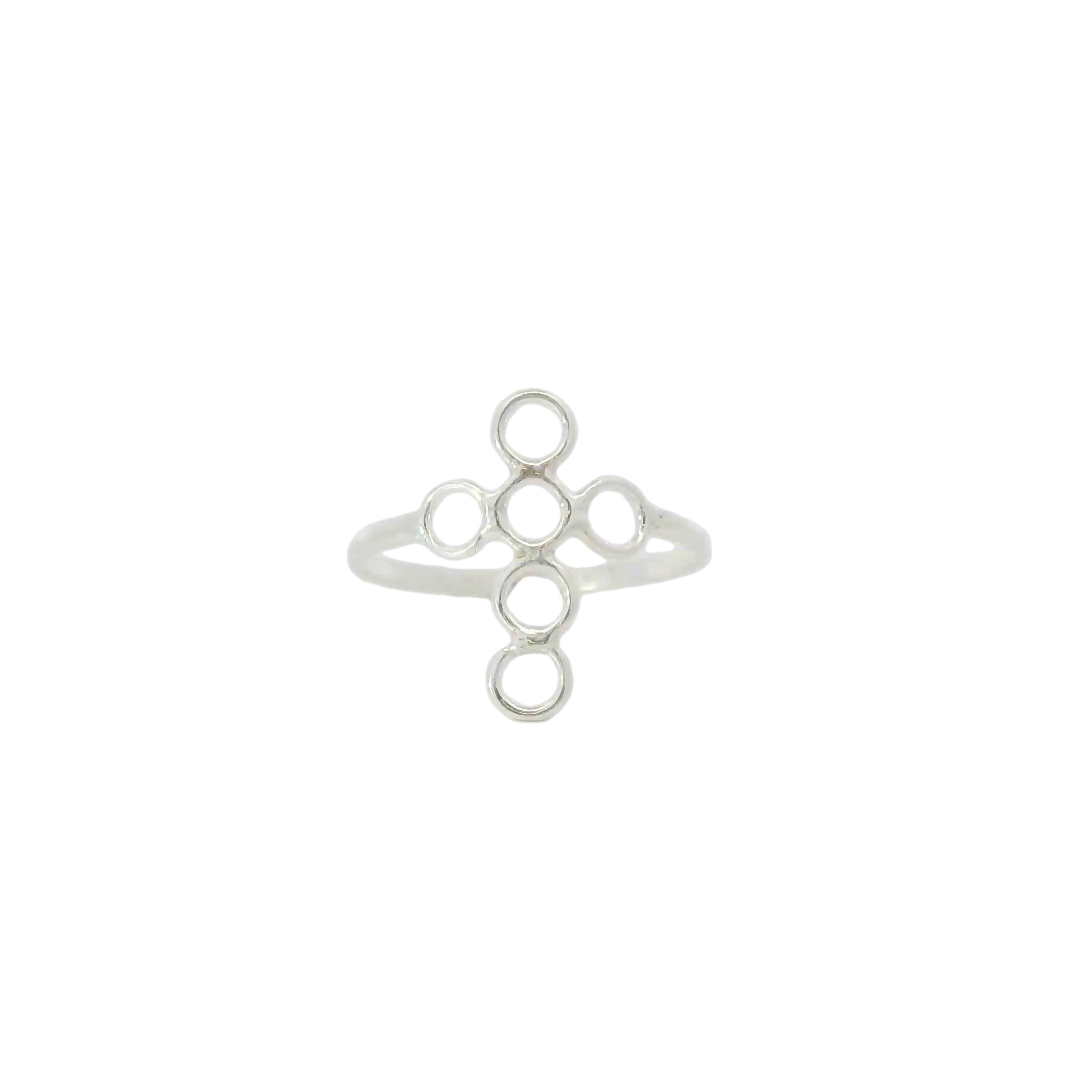 Cross Sterling Silver Ring