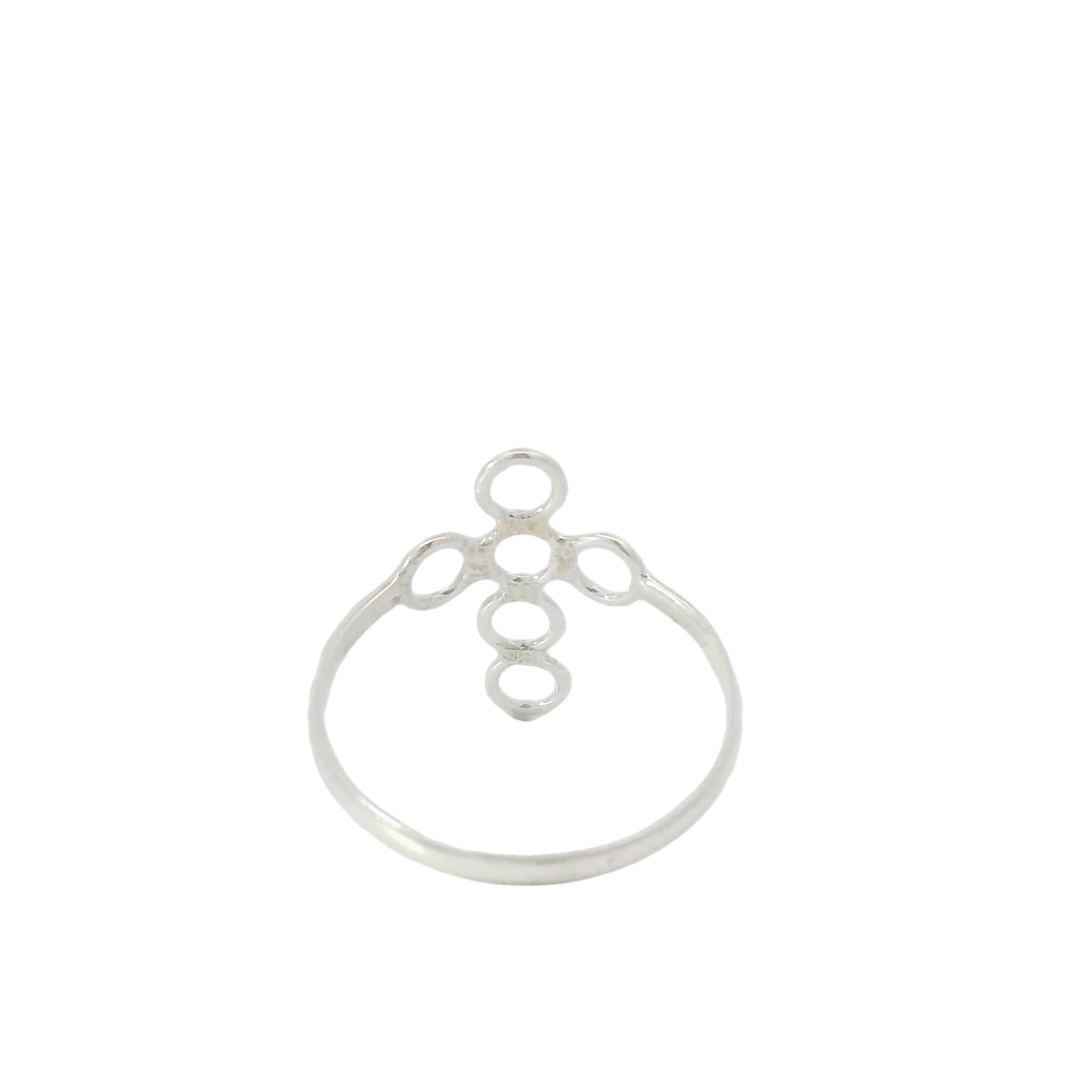 Cross Sterling Silver Ring
