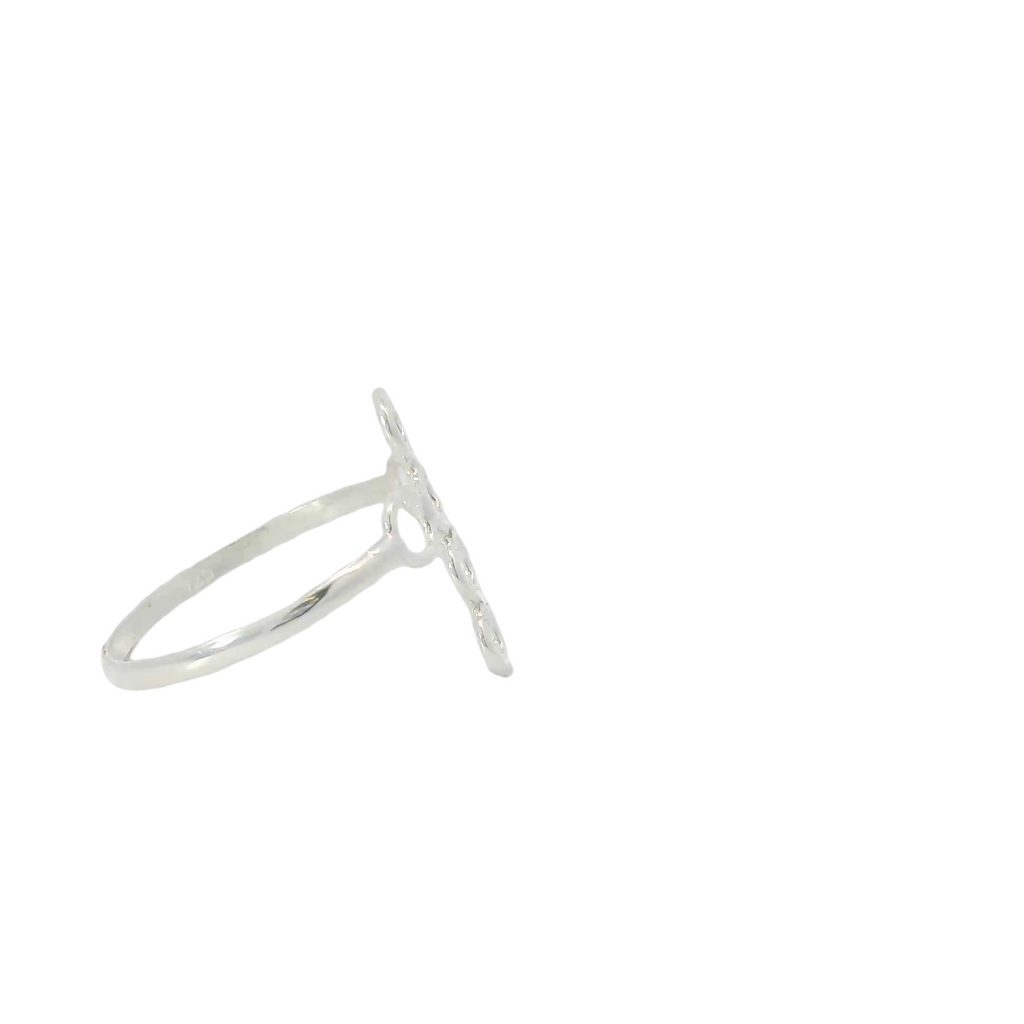 Cross Sterling Silver Ring