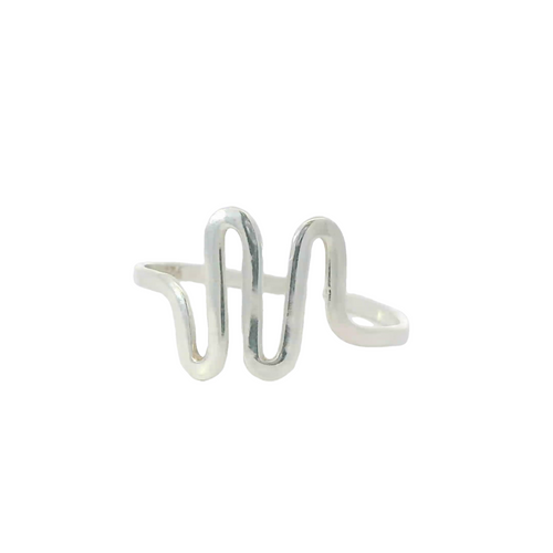 Sterling silver ring (Wave)