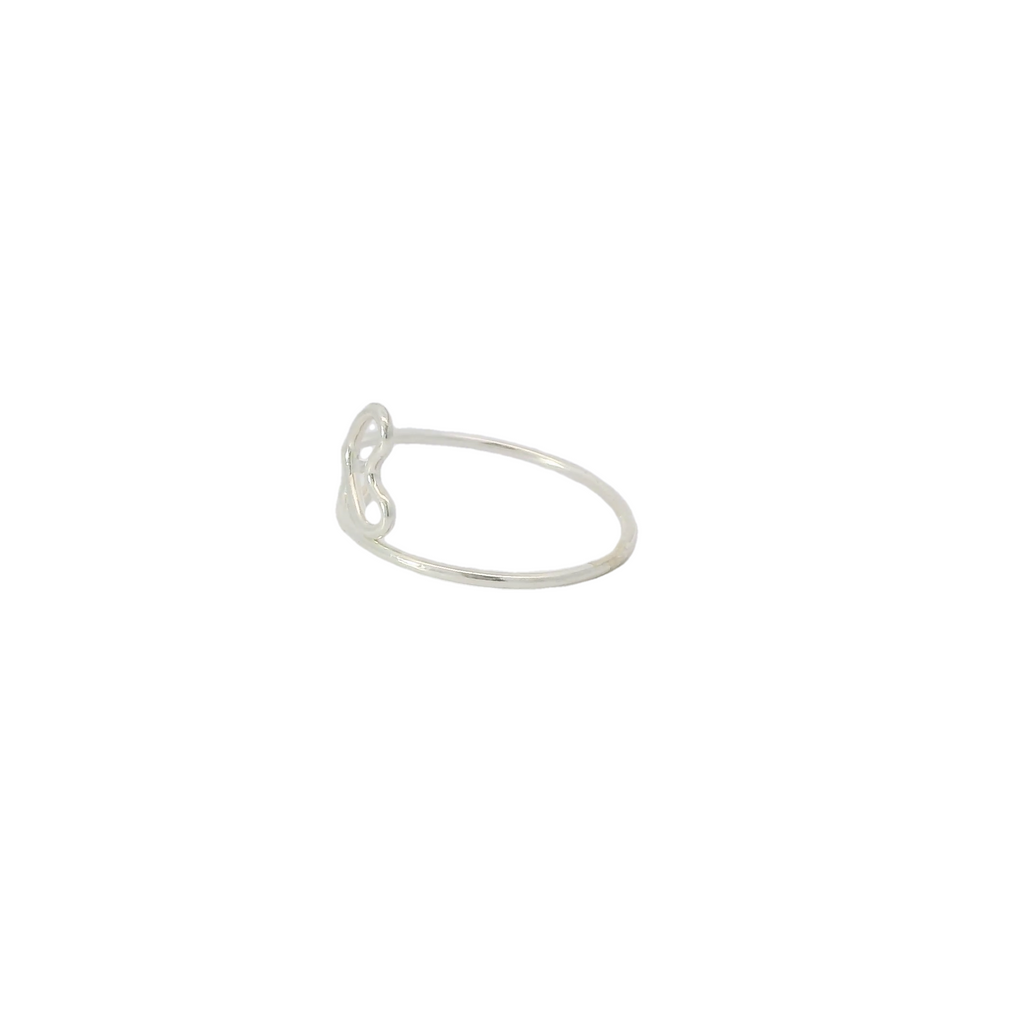 Sterling Silver Heart & Arrow ring