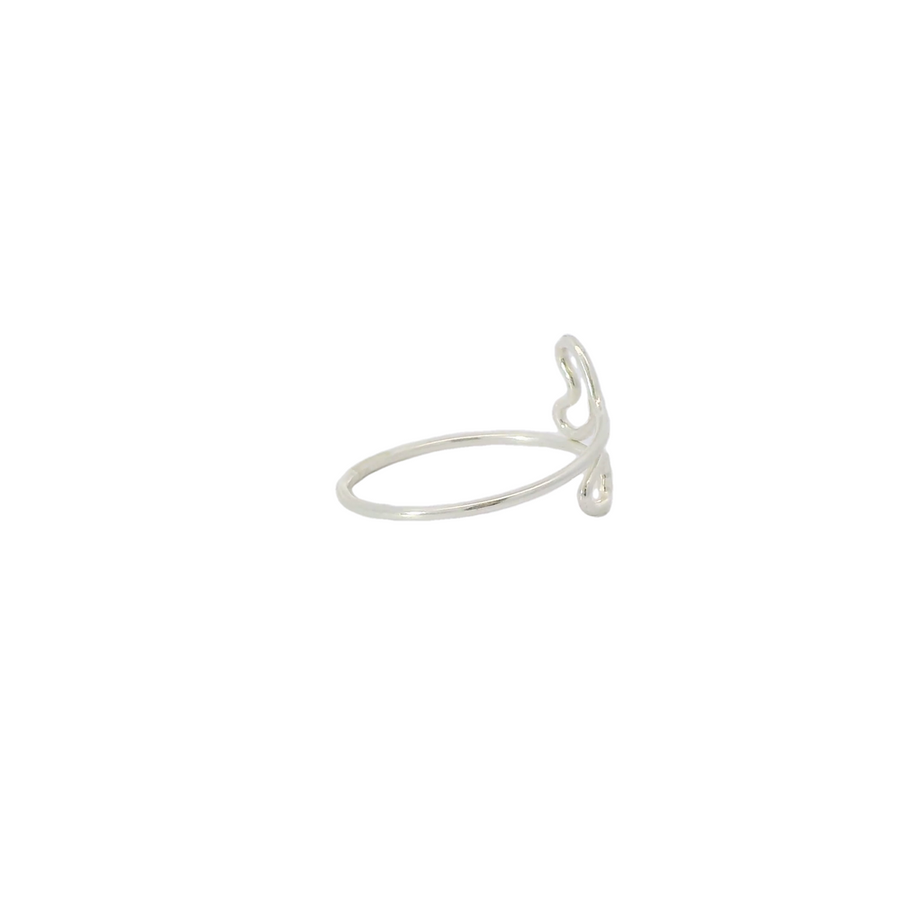 Sterling Silver Heart & Arrow ring