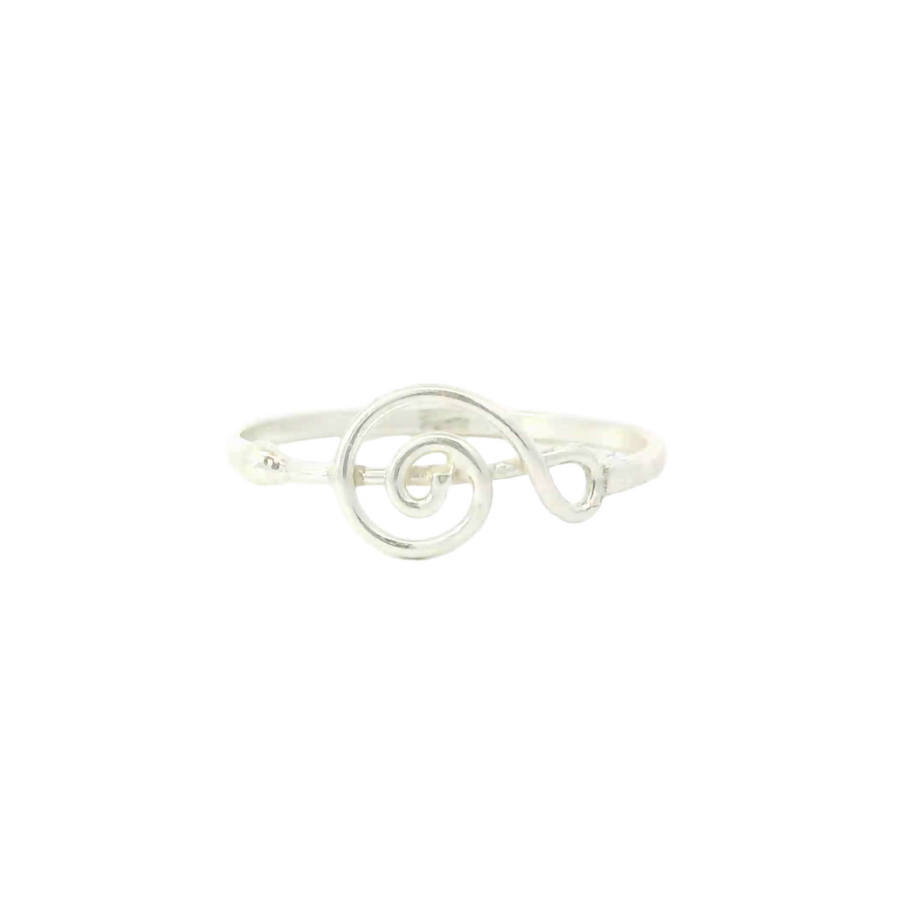 Sterling silver ring (Musical note)