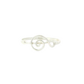 Sterling silver ring (Musical note)