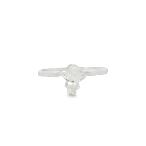 Sterling silver ring (Cowboy skull)