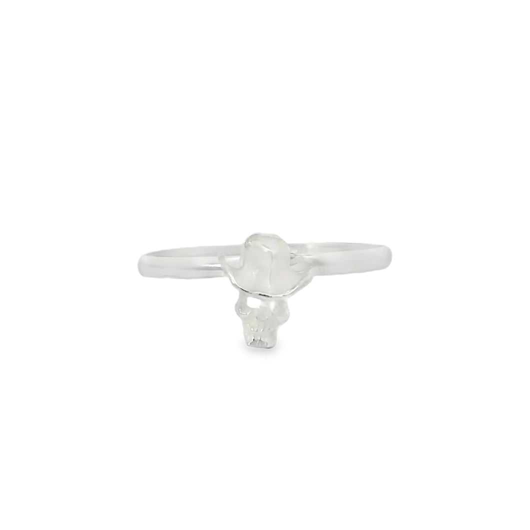 Sterling silver ring (Cowboy skull)