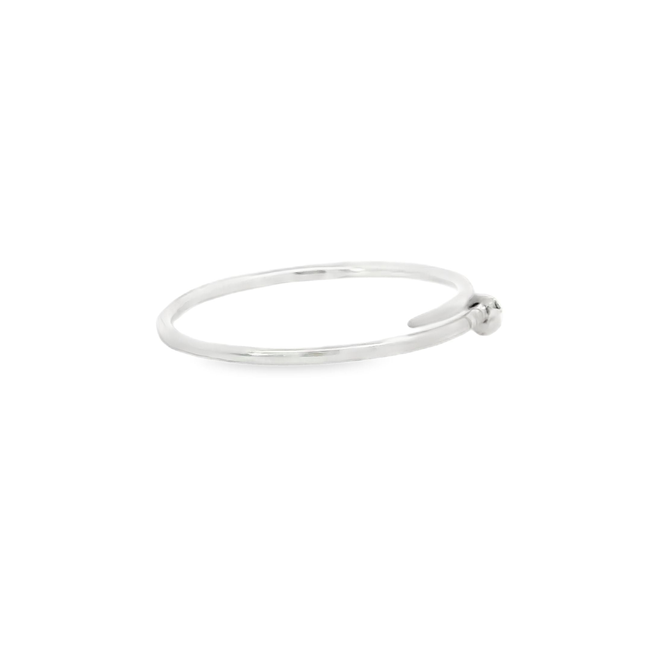 Sterling silver ring (Nail)