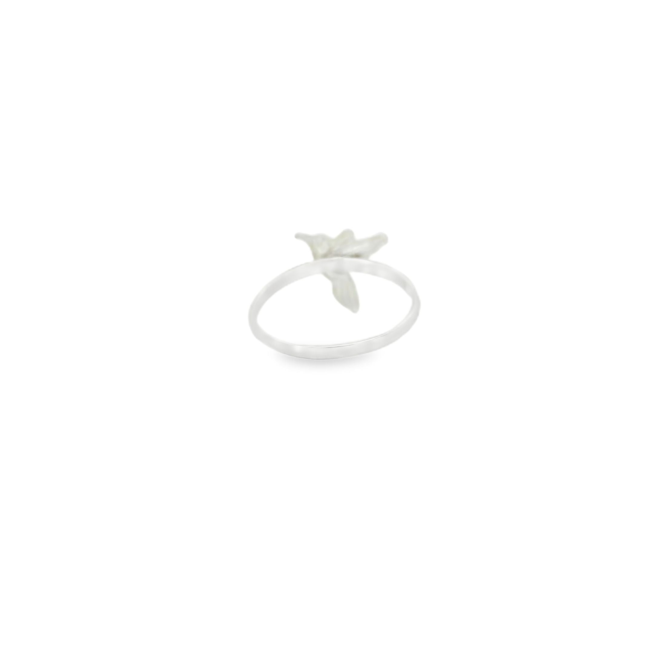 Tiny Hummingbird Sterling silver ring