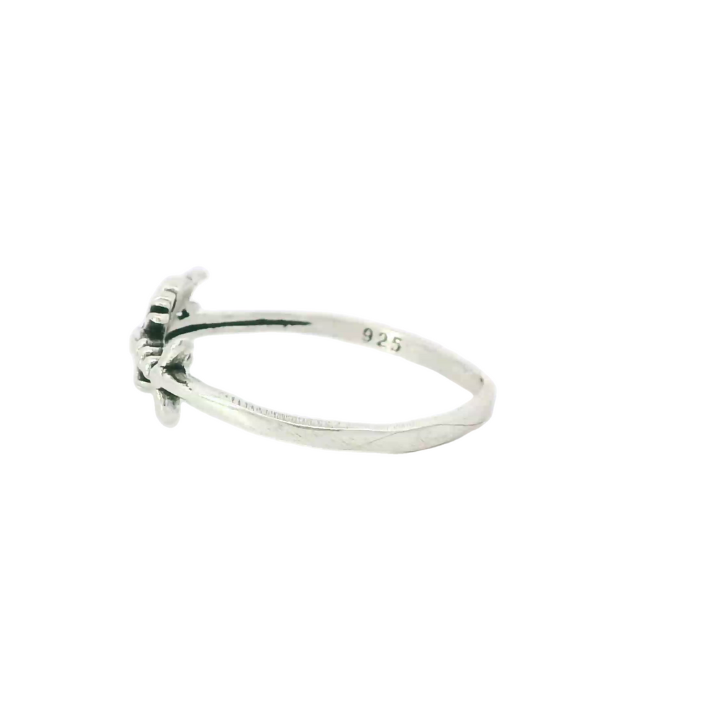 Sterling silver lobster ring