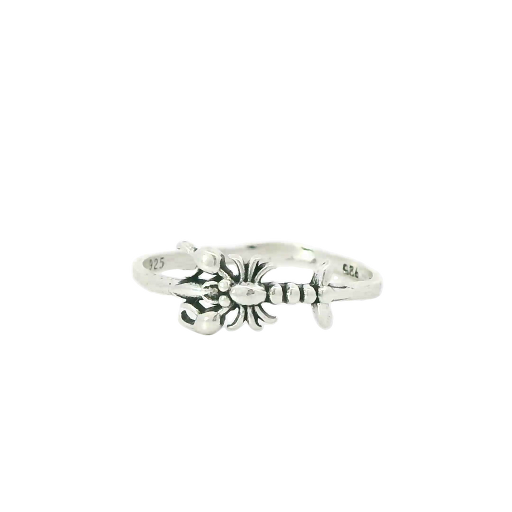 Sterling silver lobster ring