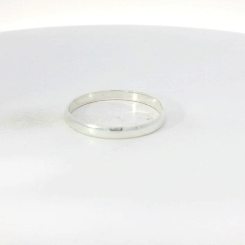 Sterling silver wedding band ring