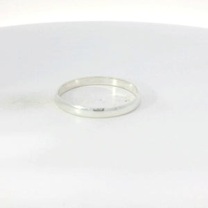 Sterling silver wedding band ring