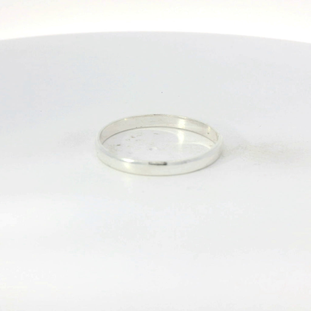Sterling silver wedding band ring