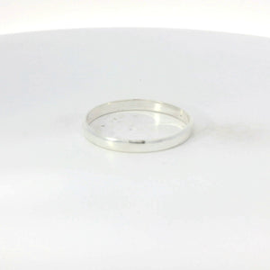 Sterling silver wedding band ring