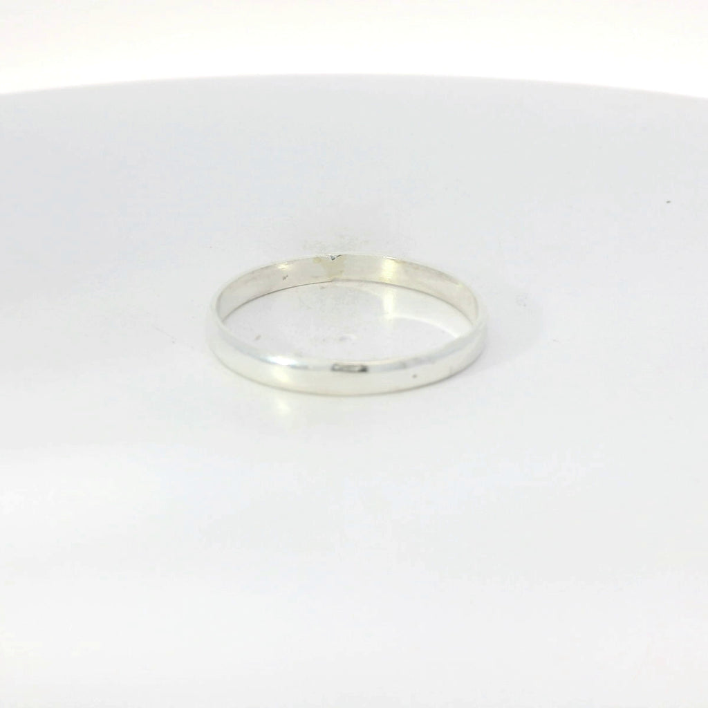 Sterling silver wedding band ring