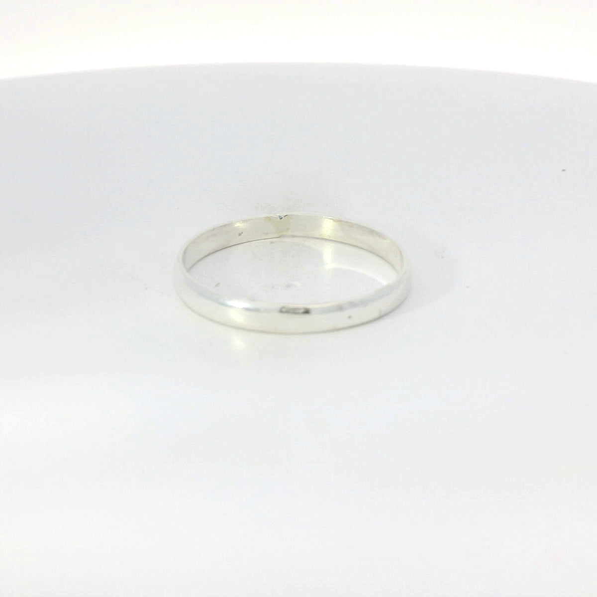 Sterling silver wedding band ring