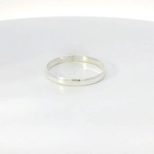 Sterling silver wedding band ring
