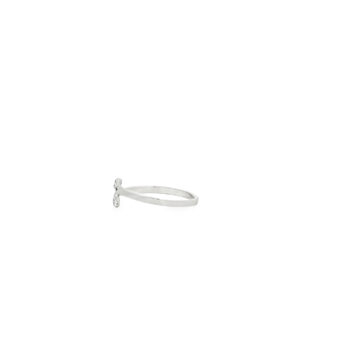 ADJUSTABLE STERLING SILVER FAITH OVER FEAR RING