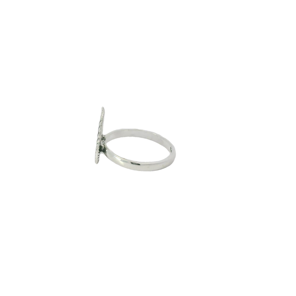 Sterling silver angel wings ring