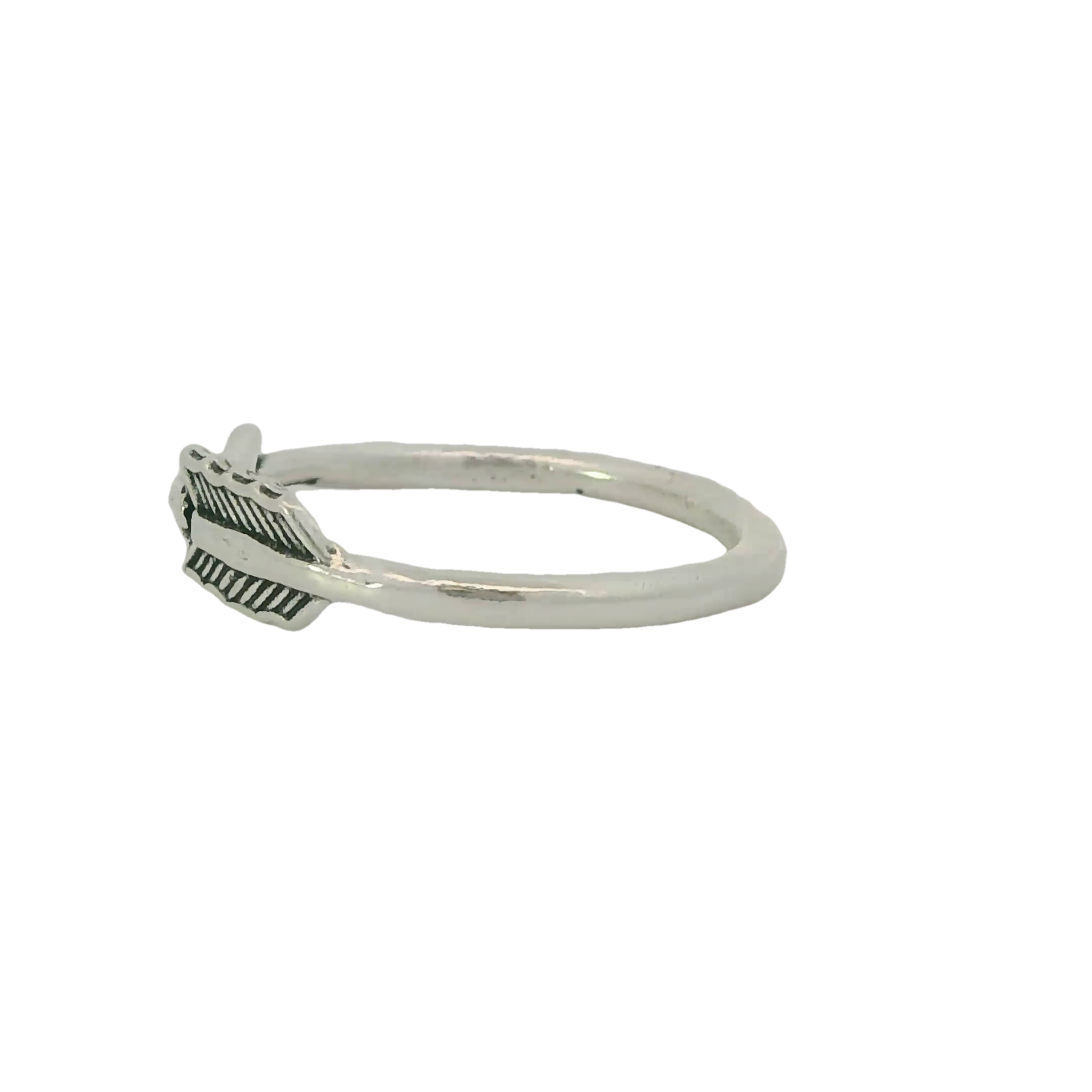 Sterling silver arrow ring