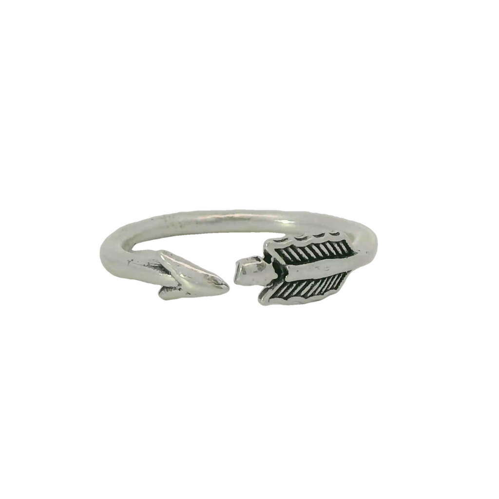Sterling silver arrow ring