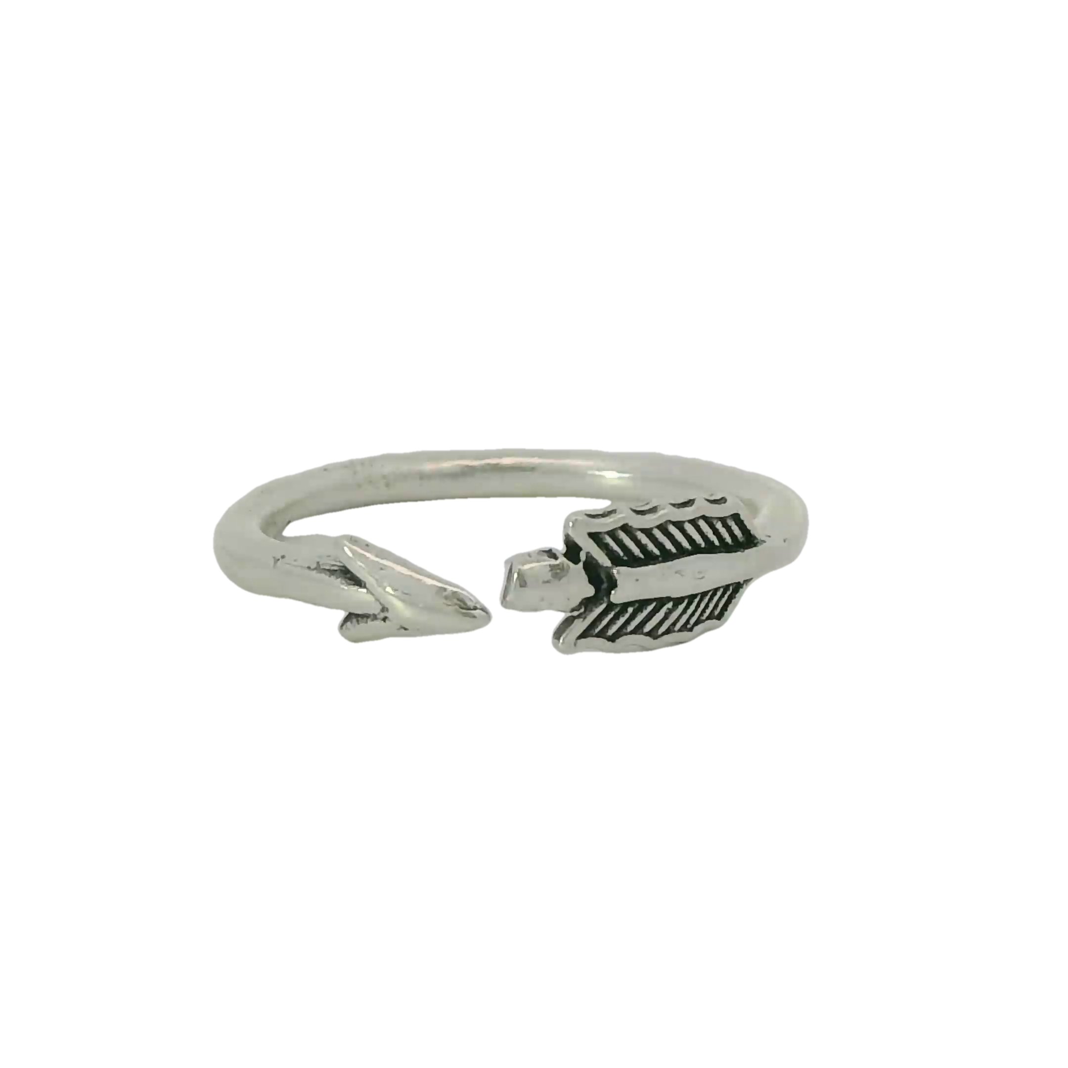 Sterling silver arrow ring