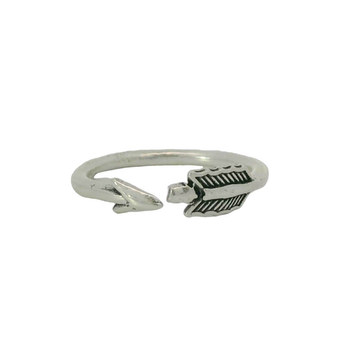 Sterling silver arrow ring