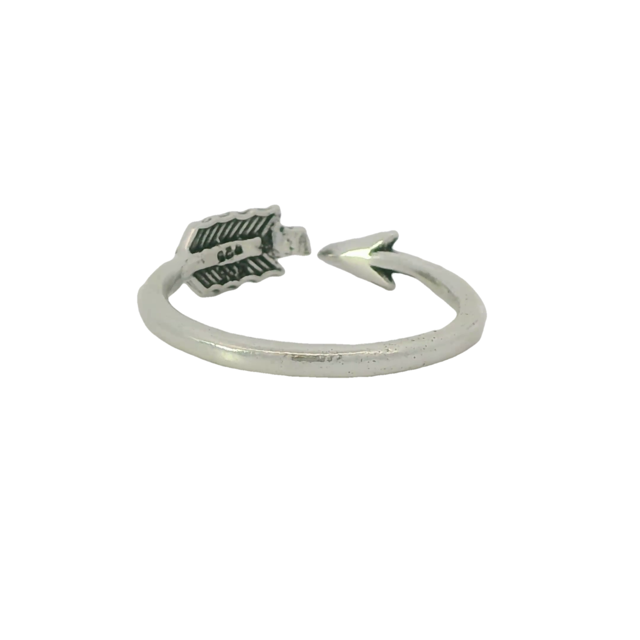 Sterling silver arrow ring