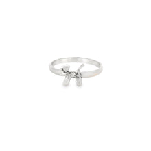 Load image into Gallery viewer, Sterling silver balloon dog ring