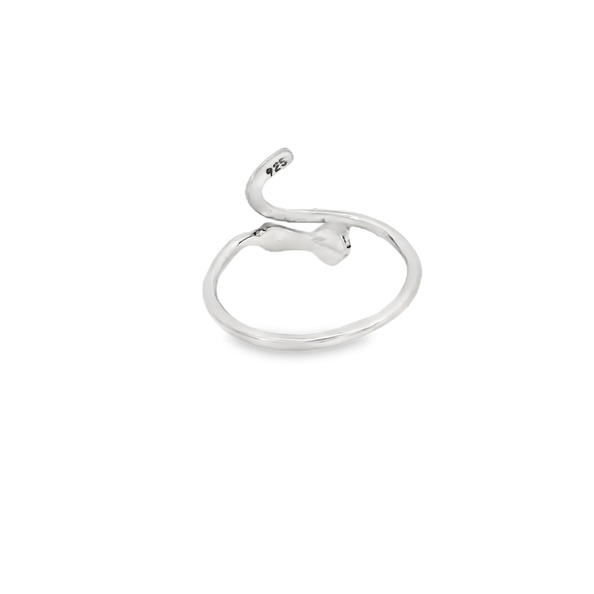 Sterling silver cat ring