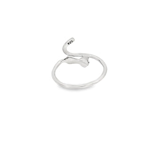 Sterling silver cat ring