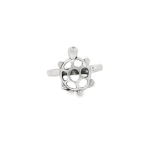 Load image into Gallery viewer, Sterling silver turtle ring